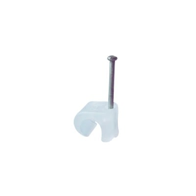 Imagen de Grapa para cable redondo de 7mm color transparente (100pzs) (3103-00100)