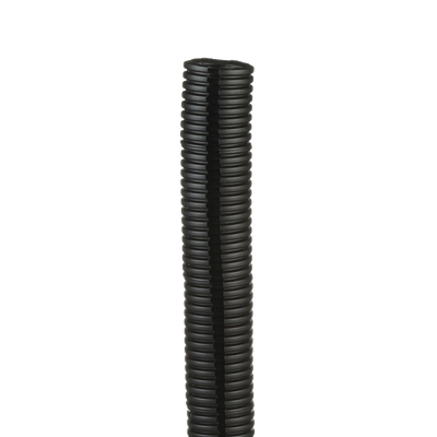 Imagen de Tubo Corrugado Abierto para Protección de Cables, 1in (25.4 mm) de Diámetro, 30.5 m de Largo, Color Negro