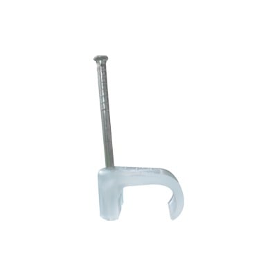 Imagen de Grapa para cable plano de 6mm color transparente (100pzs) (3210-00100)