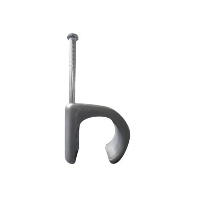 Imagen de Grapa para cable redondo de 14mm color gris (100pzs) (3105-00100)