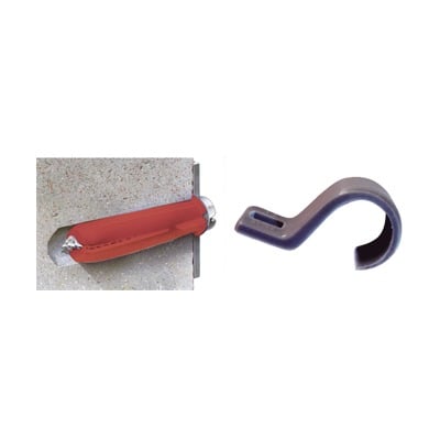 Imagen de Kit de 8 grapas, 8 taquetes y 8 tornillos para sujetar conductores redondos o tubo en muro (para tubo de 1/2) (2104-07240)