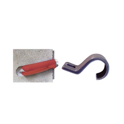 Imagen de Kit de 3 grapas, 3 taquetes Y 3 tornillos para sujetar conductores redondos o tubo en muro (para tubería de 3/4)  (2105-07240)