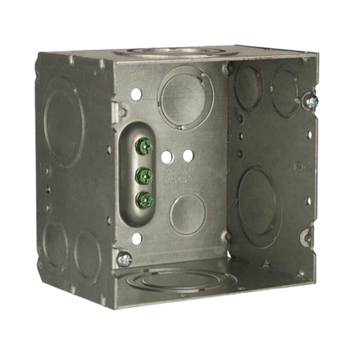 Imagen de Caja Cuadrada 4- 11/16" x 4 11/16"/ Profundidad de 3-1/4"/ 2 Entradas  1", 1 1/4", 1 1/2", 2", 2 Entradas 1"-1 1/4", 2 Entradas 3/4 "- 1", 4 Entradas 1/2" - 3/4", 2 Entradas 1/2".