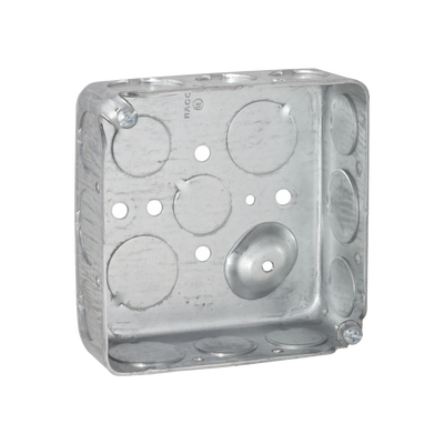 Imagen de Caja Cuadrada 4 x 4"/ Profundidad 1- 1/2"/ Cuenta con 11 Entradas de 1/2" y 6 de 3/4"..