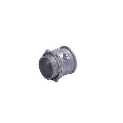 Imagen de Conector 1/2" ( 13mm) pared delgada con tornillo tipo americano galvanizado etiqueta verde galvanizado