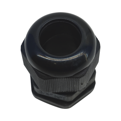 Imagen de Conector Plástico Negro Tipo Glándula para Rosca NPT 3/4"