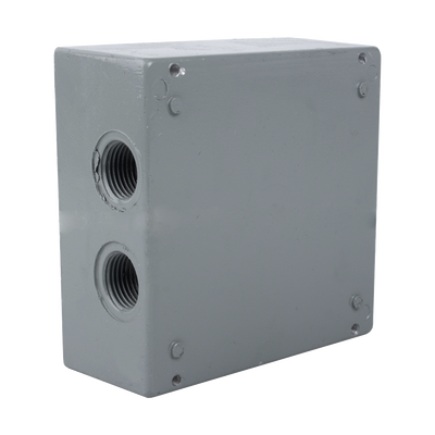 Imagen de Caja Condulet Cuadrada de 3/4" (19.05 mm) con 4 bocas a prueba de intemperie.