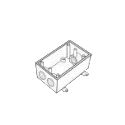 Imagen de Caja Condulet FS de 3/4" ( 19.05 mm ) con tres bocas a prueba de intemperie.