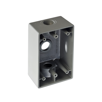 Imagen de Caja Condulet FS de 3/4" (19.05mm) con tres bocas a prueba de intemperie.