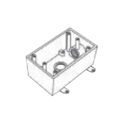 Imagen de Caja Condulet FS de 3/4" (19.05 mm) con dos bocas a prueba de intemperie.