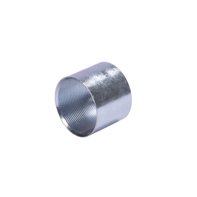 Imagen de Cople 1 1/2" (38mm) pared gruesa con rosca galvanizado etiqueta amarilla