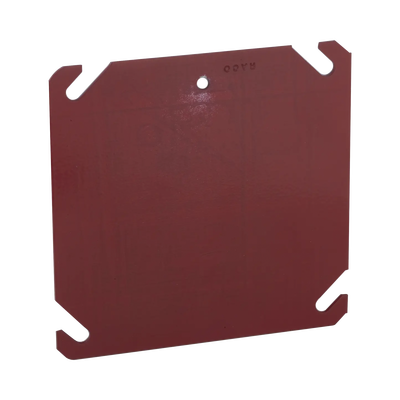 Imagen de Tapa Cuadrada Para Caja Galvanizada de 4" / Color Rojo.