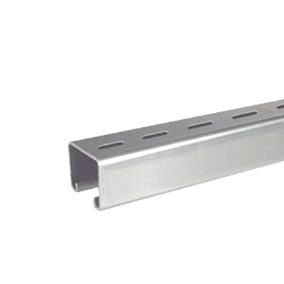 Imagen de Unicanal Perforado 4 x 4 cm x 3 m / Calibre 16 / Galvanizado Electrolítico.