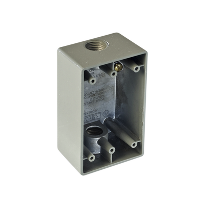 Imagen de Caja Condulet FS de 3/4" (19.05 mm) con dos bocas a prueba de intemperie.