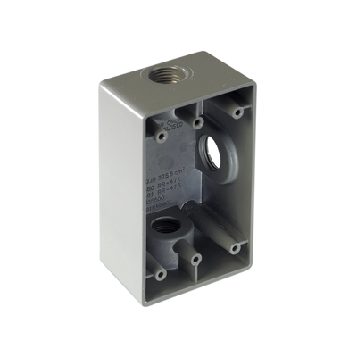 Imagen de Caja Condulet FS de 1/2" ( 12.7 mm) con tres bocas a prueba de intemperie.