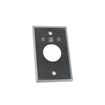 Imagen de Tapa rectangular aluminio para contacto de 35.2 mm, tipo RR a prueba de intemperie.