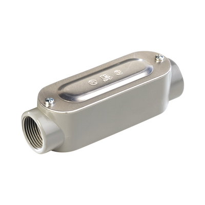 Imagen de Caja oval roscada tipo C de 1 1/2" (38.1 mm) Incluye tapa y tornillos.