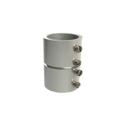 Imagen de Cople 1 1/2" (38mm) con tornillo pared delgada galvanizado etiqueta verde