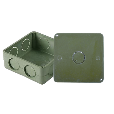 Imagen de Caja Cuadrada y Tapa de 1" para instalaciones con tubería PVC Conduit pesado.