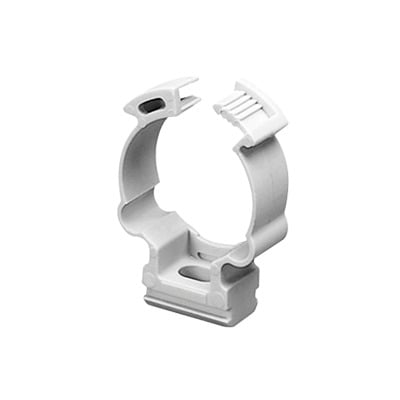 Imagen de Soporte de collar (Abrazadera), PVC Auto-extinguible, cerrado para tubería de 20 mm