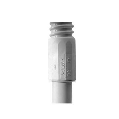 Imagen de Conector (Racor) de tubería rígida a tubería flexible (Diflex), PVC Auto-Extinguible, 32 mm, IP65