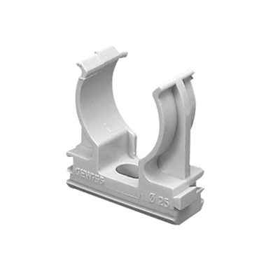 Imagen de Soporte de presión (Abrazadera), PVC Auto-extinguible, abierto para tubería de 50 mm