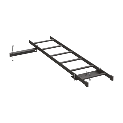 Imagen de Kit de Conexión de Rack a Pared, Con Escalerilla de 1.3 m de Largo y 12 in de Ancho, de Acero, Color Negro