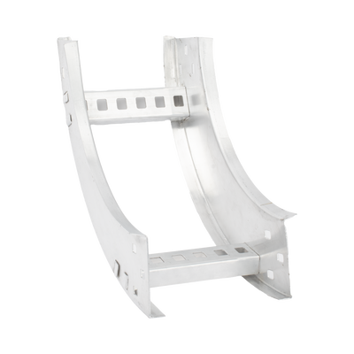 Imagen de Curva Vertical Interior de Aluminio de 90° Perfil Z / Peralte 3 1/4" / Ancho 6" / Radio 8" / Incluye Tornillería