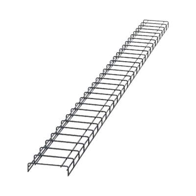 Imagen de Charola para Canalización Wyr-Grid® Tipo Malla, Con Pintura Electrostática en Color Negro, 8 in (203.2 mm) de Ancho, 53.1 mm de Alto y 3 m de Largo