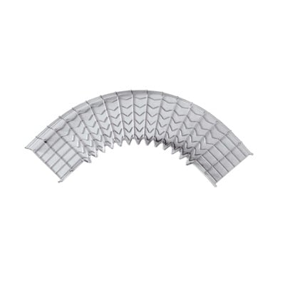 Imagen de Curva Pre-Fabricada Horizontal de 90° con medidas de 33 mm de Peralte y 50 mm Ancho (33/50 mm)