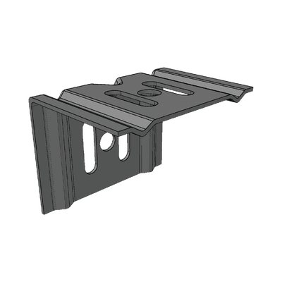 Imagen de Ménsula económica MallaFils, para montaje en pared, para anchos de charola de 50 mm, con acabado electrozinc