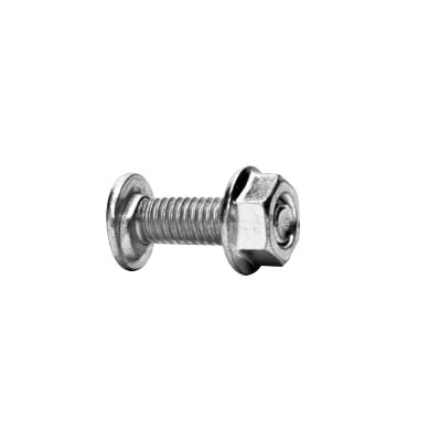 Imagen de Tornillo + tuerca milimétrico, con acabado Electro Zinc