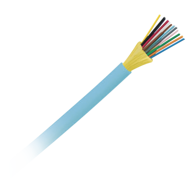 Imagen de Cable de Fibra Óptica de 12 hilos, Multimodo OM4 50/125 Optimizada, Interior, Tight Buffer 900um, No Conductiva (Dieléctrica), OFNP (Plenum), Precio Por Metro