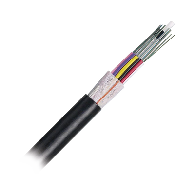 Imagen de Cable de Fibra Óptica 12 hilos, OSP (Planta Externa), No Armada (Dieléctrica), MDPE (Polietileno de Media densidad), Multimodo OM3 50/125 Optimizada, Precio Por Metro