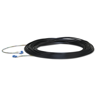 Imagen de FiberCable de 30 m (100ft) Monomodo (SM) con conectores LC, ideal para equipos EdgeRouter, EdgeSwitch y EdgePoint.