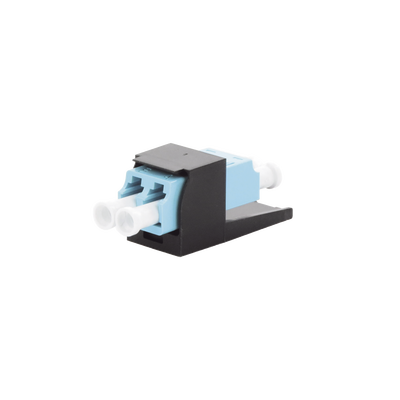Imagen de Módulo Acoplador LC Duplex, para Fibra Óptica Multimodo OM3/OM4, Tipo Mini-Com, Color Aqua