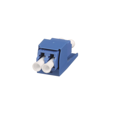 Imagen de Módulo Acoplador LC Duplex, para Fibra Óptica Monomodo OS1/OS2, Tipo Mini-Com, Color Azul