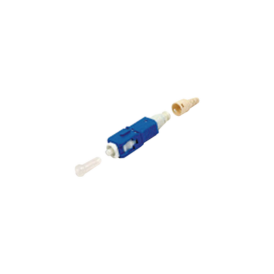 Imagen de Conector de Fibra Óptica pre-pulido LightBow SC/UPC Simplex, Monomodo OS1/OS2, re-terminable, Color Azul