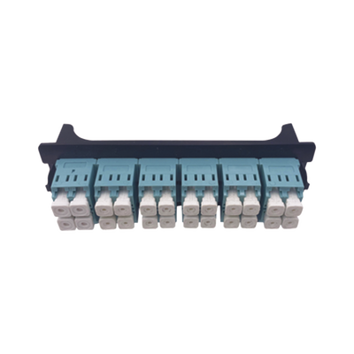 Imagen de Placa acopladora para Distribuidor de Fibra Óptica LP-ODF-8024, incluye 12 acopladores LC Duplex Para fibra Multimodo