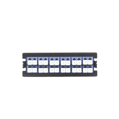 Imagen de Placa acopladora para Distribuidor de Fibra Óptica LP-ODF-8024, incluye 12 acopladores LC Duplex Para fibra Monomodo