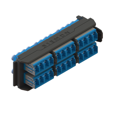 Imagen de Placa Acopladora LightVerse, 12 Conectores Dúplex LC/UPC, Acepta hasta 24 fibras Monomodo (No Shuttered)
