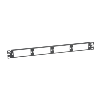 Imagen de Patch Panel de Fibra Óptica, Para 4 Placas Acopladoras FAP o FMP, Color Negro, 1UR