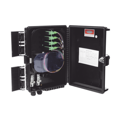 Imagen de Cierre de Empalme para 24 fusiones de fibra óptica, Interior/Exterior, con 16 acopladores SC/APC y splitter 1x16 SC/APC Incluido, IP65