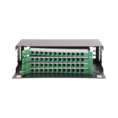 Imagen de Distribuidor de Fibra Óptica con bandejas deslizables, vacío, 19in, acepta 48 adaptadores "LC Duplex" o "LC Simplex" o 48 "SC" Simplex, 3U