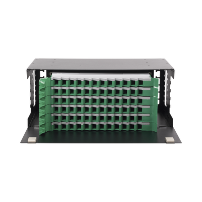 Imagen de Distribuidor de Fibra Óptica con bandejas deslizables, vacío, 19in, acepta 72 adaptadores "LC Duplex" o "LC Simplex" o 72 "SC" Simplex, 4U