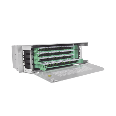 Imagen de Distribuidor de Fibra Óptica para 48 empalmes, con 48 acopladores SC/APC y 48 pigtails, 19", 3 UR
