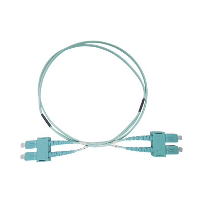 Imagen de Jumper de Fibra Óptica Multimodo OM3 50/125 SC-SC OFNR (Riser), 2.0 mm, Dúplex, Aqua, 3 metros