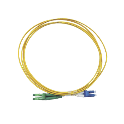 Imagen de Jumper de Fibra Óptica Monomodo 9/125 LC/UPC-LC/APC, OFNR (Riser), 2.0 mm, Dúplex, amarillo, 3 metros