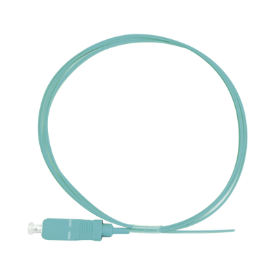 Imagen de Pigtail de Fibra Óptica Simplex SC, PVC, OM3 50/125, Aqua, 1 metro