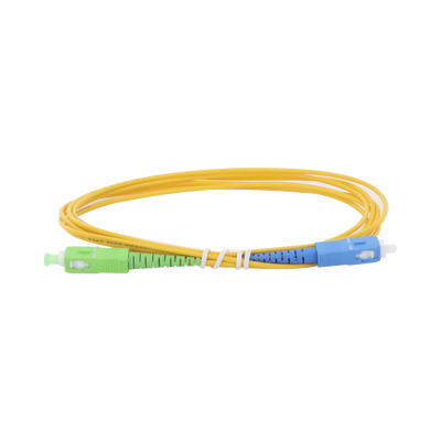 Imagen de Jumper de Fibra Óptica Monomodo SC/APC-SC/UPC Simplex de 2 metros, 2mm